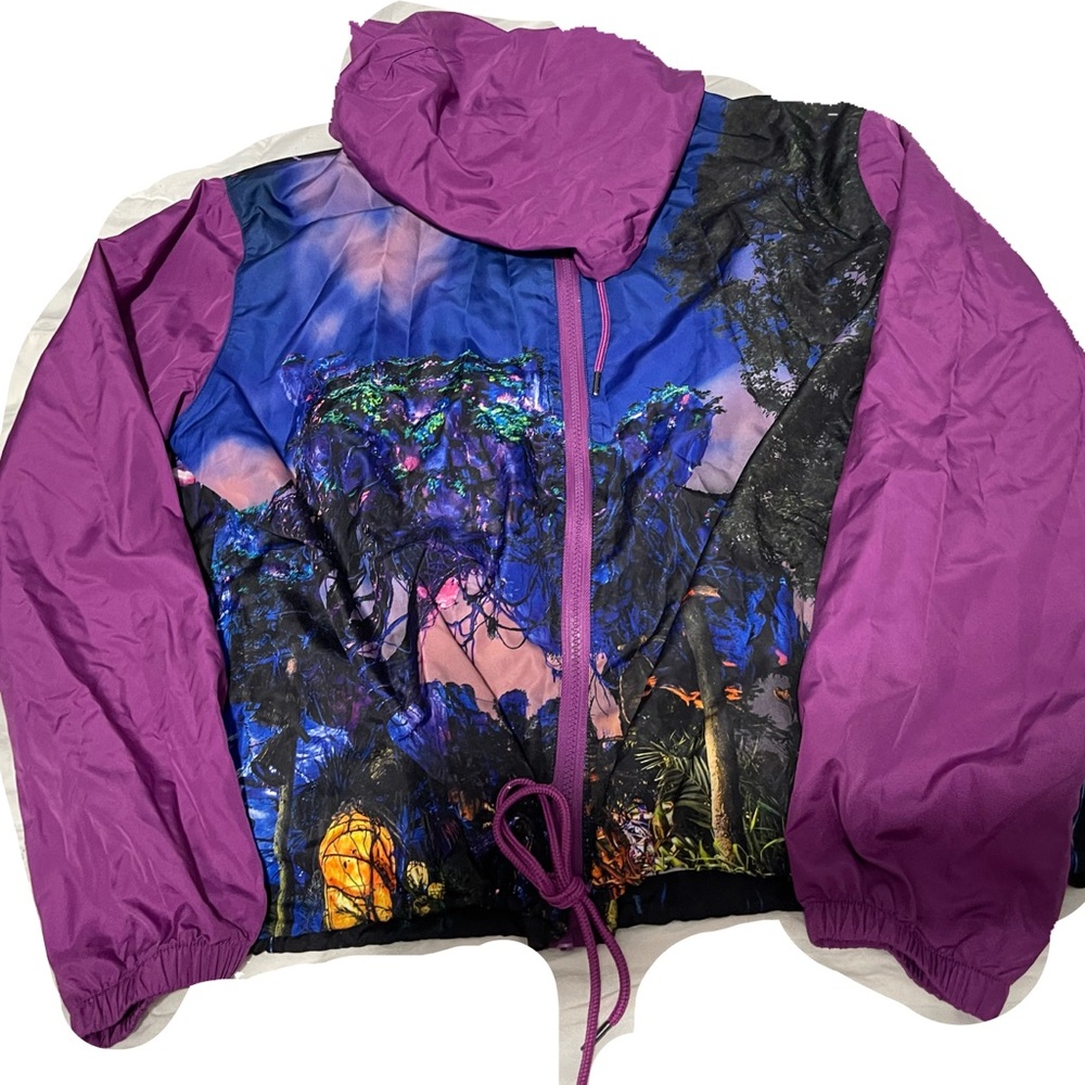 Disney Pandora Avatar Windbreaker Rain jacket anime Navi Large drawstring trendy